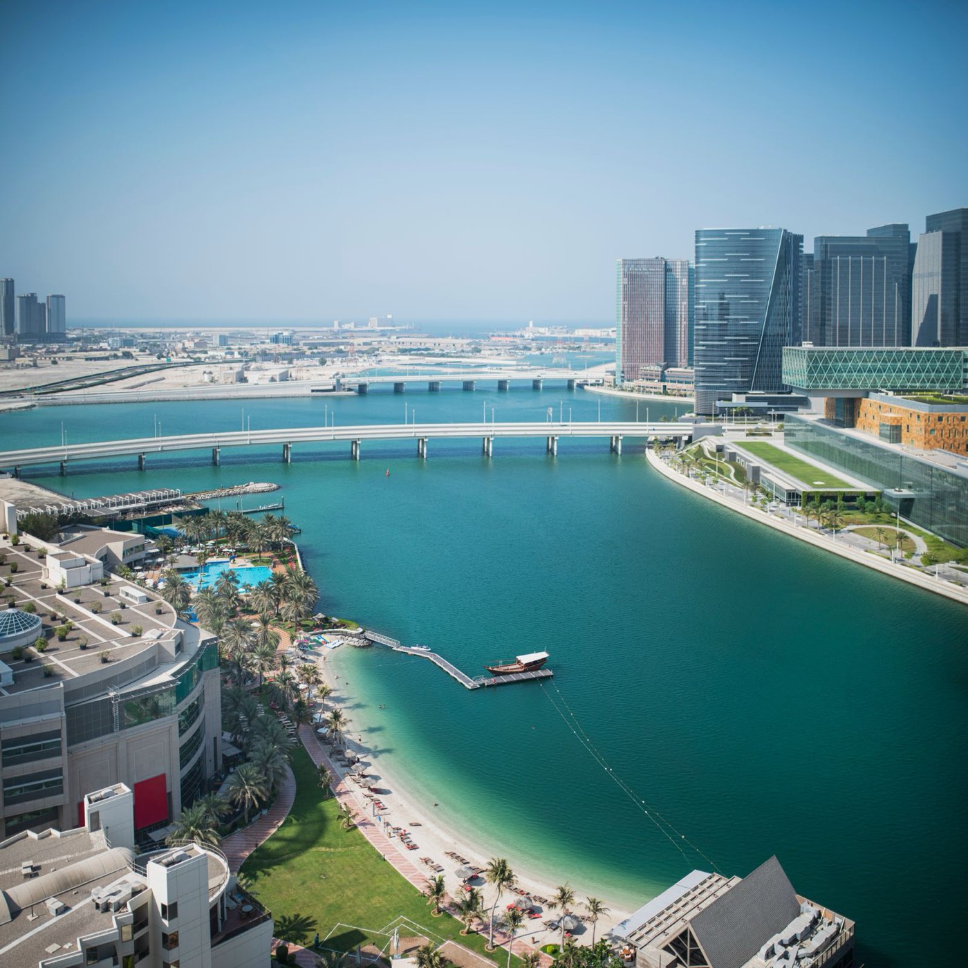 Abu Dhabi waterfront towers