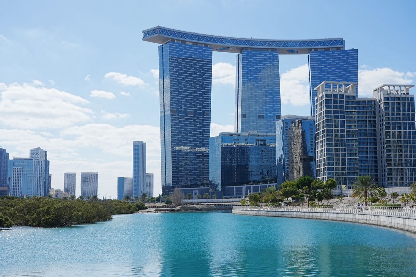 Al Reem Island towers and canal, Abu Dhabi