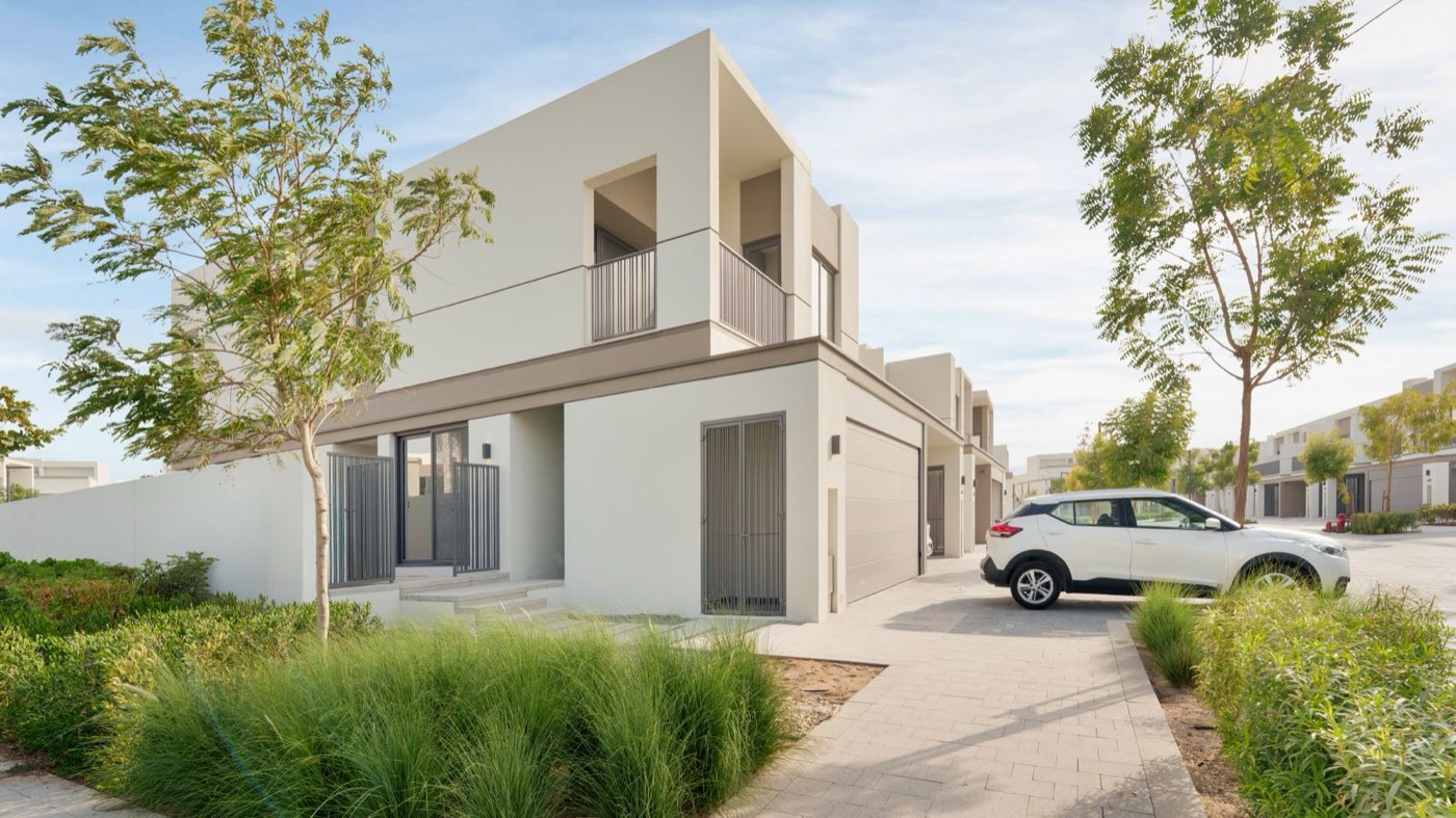 Rendering of the finished villa at handover